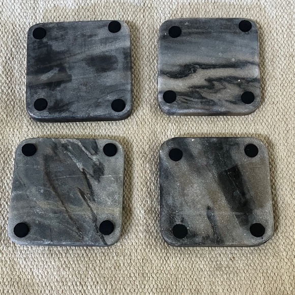 Marble / stone Coasters - set of four - quality / heavy - Picture 8 of 12